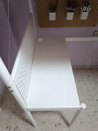 Cama alta con escritorio Ikea Vitval