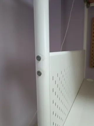 Cama alta con escritorio Ikea Vitval