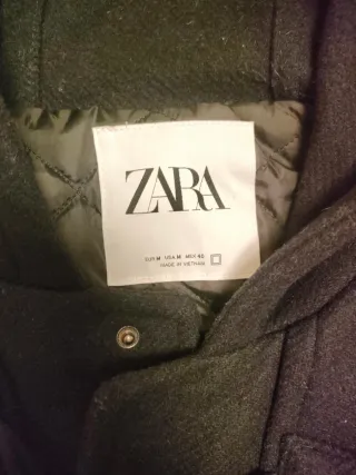 Trenca Zara Hombre Talla M Negra