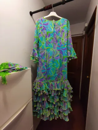 Traje de flamenca con volantes