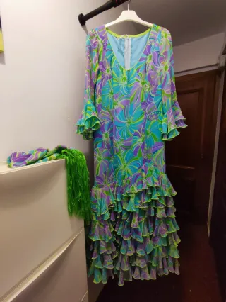 Traje de flamenca con volantes