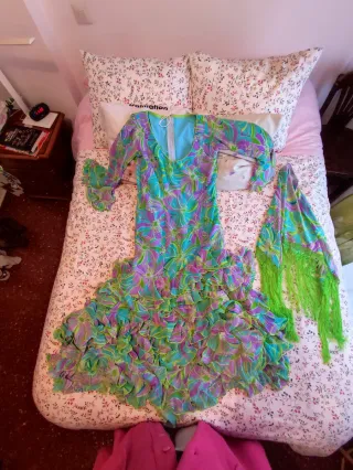 Traje de flamenca con volantes