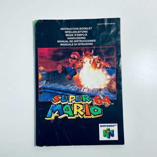 Manuales Nintendo 64: Super Mario & Kirby Crystal