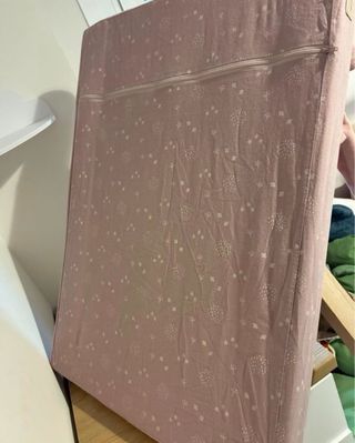 Funda cambiador Born Bonjour rosa/lila