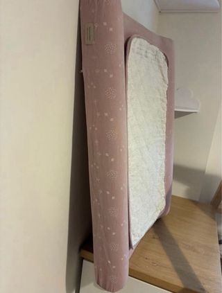 Funda cambiador Born Bonjour rosa/lila