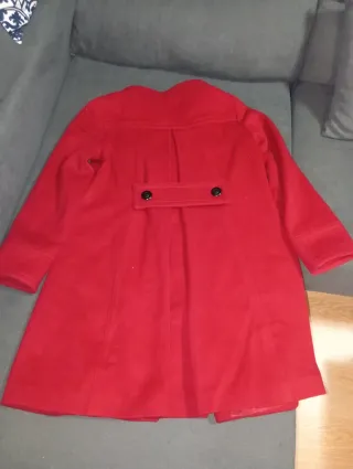 Abrigo Zara Rojo Mujer
