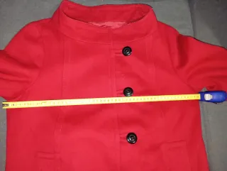 Abrigo Zara Rojo Mujer