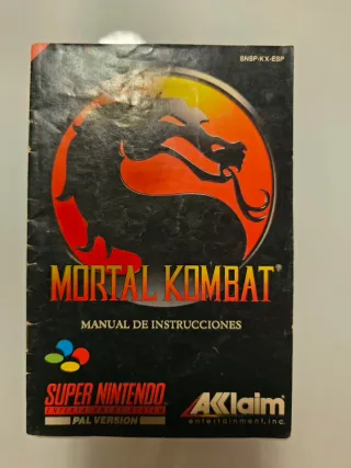 Mortal Kombat SNES PAL Edición Competición