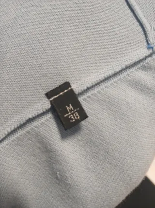 Jersey Massimo Dutti Algodón Egipcio Azul