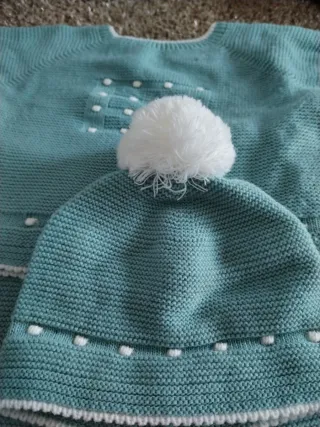 Conjunto bebé verde agua 6 meses