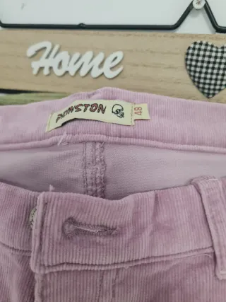 Pantalón pana mujer rosa