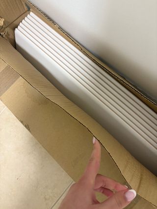 Rodapié blanco nuevo (2 cajas)