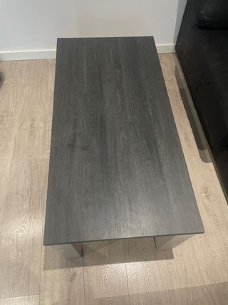 Mesa de centro gris marengo y blanca