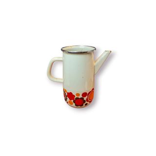 Chaleira Esmaltada Vintage Floral