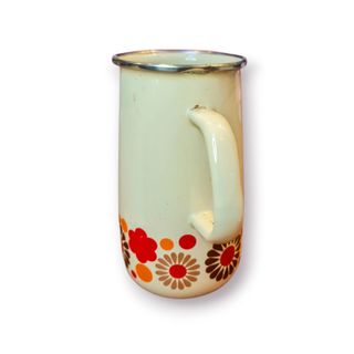 Chaleira Esmaltada Vintage Floral