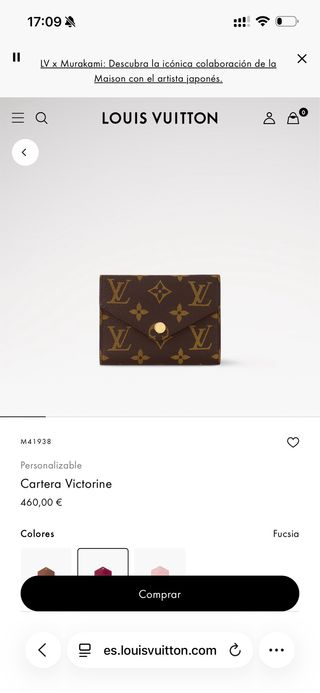 Cartera Victorine Louis Vuitton Monogram