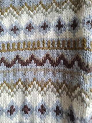 Sciarpone lungo fantasia geometrica