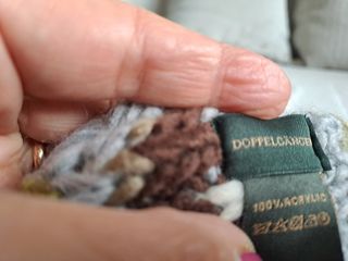 Sciarpone lungo fantasia geometrica