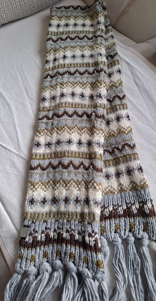 Sciarpone lungo fantasia geometrica