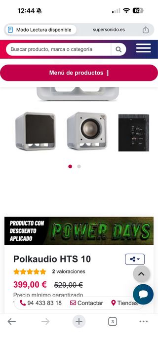 Subwoofer Activo Polk Audio HTS10 - 200W