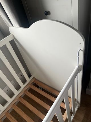 Cuna bebé blanca opción colecho. El Corte Inglés