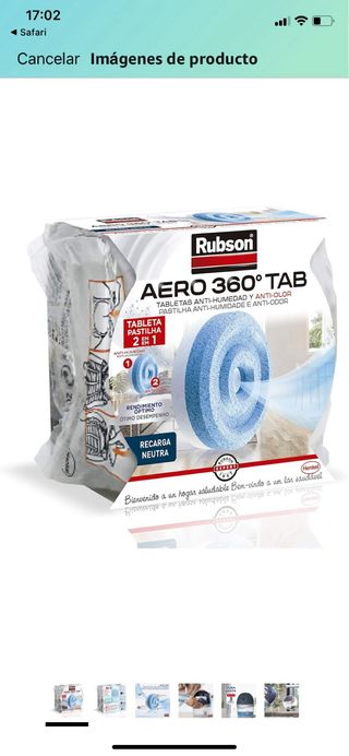 Deshumidificador transparente y blanco