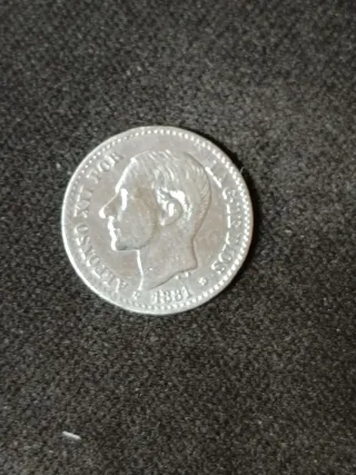 Moneda Plata 50 Céntimos Alfonso XII 1881