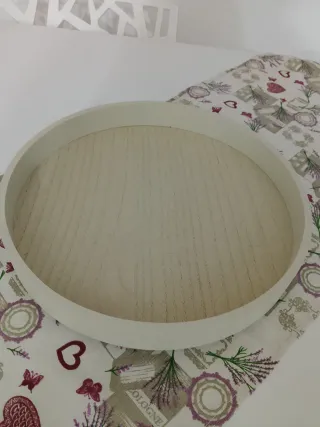 Vassoio rotondo in legno