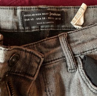 Pantalón vaquero gris Stradivarius Talla 40