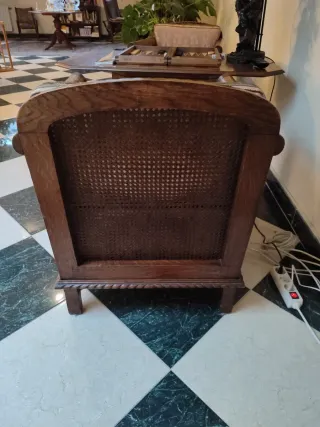 2 Sillones estilo Chippendale de nogal