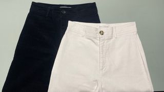 Lote pantalones negros y blancos talla36