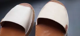 Sandalias cuña esparto beige. Sin estrenar.