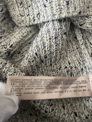 Jersey Massimo Dutti Gris Talla 48