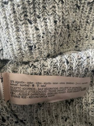 Jersey Massimo Dutti Gris Talla 48