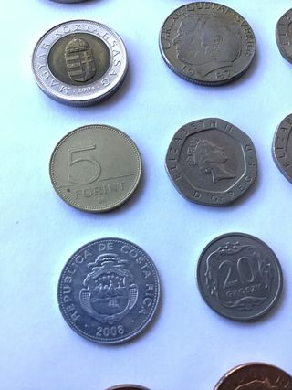 Lote 100 Monedas Extranjeras Antiguas EUROPA/LATAM