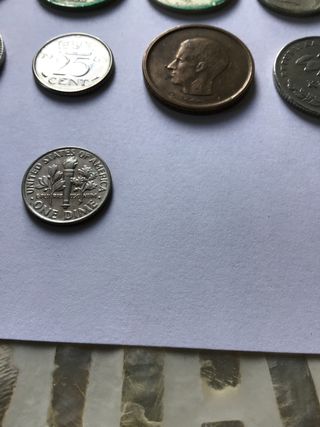 Lote 100 Monedas Extranjeras Antiguas EUROPA/LATAM