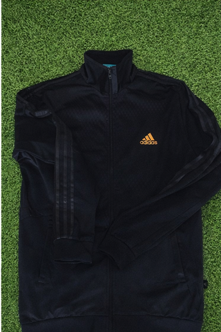 Chaqueta Adidas Vintage Negra y Dorada
