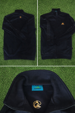 Chaqueta Adidas Vintage Negra y Dorada