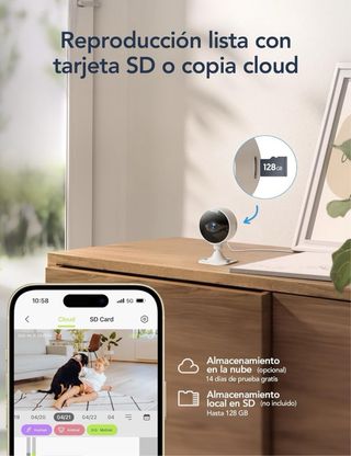Camaras de vigilancia Wi-Fi interior (4 unidades)