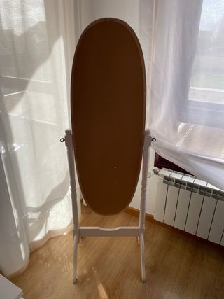 Espejo de pie madera blanco