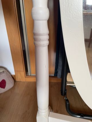 Espejo de pie madera blanco