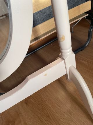 Espejo de pie madera blanco