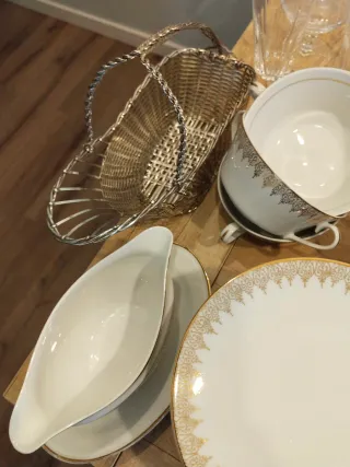 Vajilla, Cubertería y Cristalería