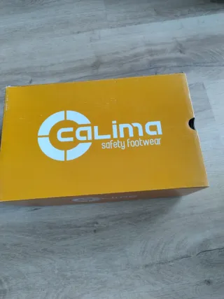 Botas de seguridad Calima negras y rojas