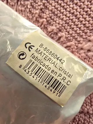 Pulsera elástica de cristal azul