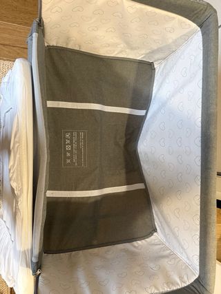 Minicuna Ajustable Gris