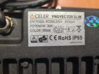 Foco LED Celer Negro