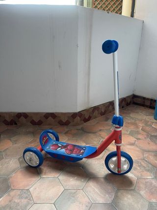 Patinete Spiderman 3 Ruedas Infantil