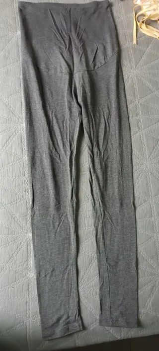 Leggings premamá. Talla 38/40. Gris.