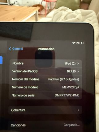 iPad Pro 9.7 Plata sin caja
